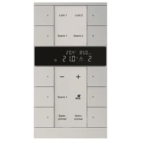Busch-Jaeger HVAC-CO2 sensor KNX - ClimaEco Alu zilver 10f CE (SBC/U10.0.11-83)