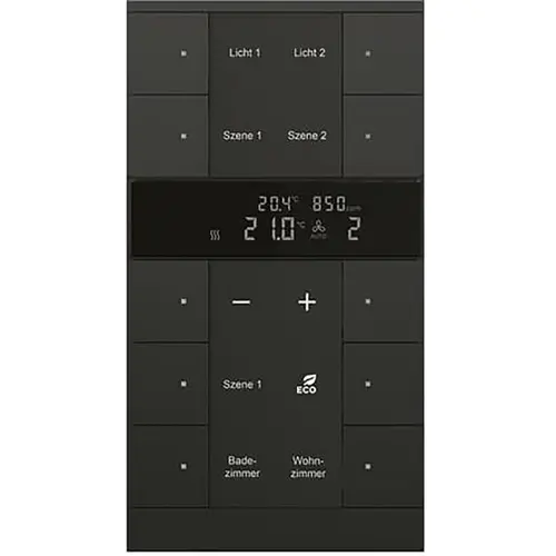 Busch-Jaeger HVAC-CO2 sensor KNX - ClimaEco Mat zwart 10f CE (SBC/U10.0.11-885)