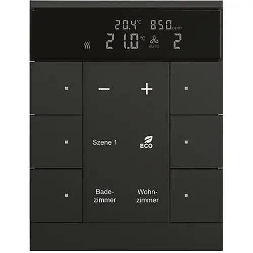 Busch-Jaeger HVAC-CO2 sensor KNX - ClimaEco Mat zwart 6f CE (SBC/U6.0.11-885)