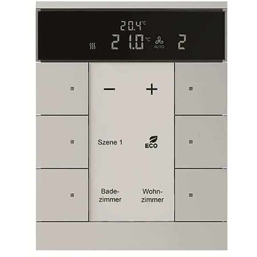 Busch-Jaeger HVAC- sensor-Slave KNX - ClimaEco Alu zilver 6f CE (SBS/U6.0.11-83)