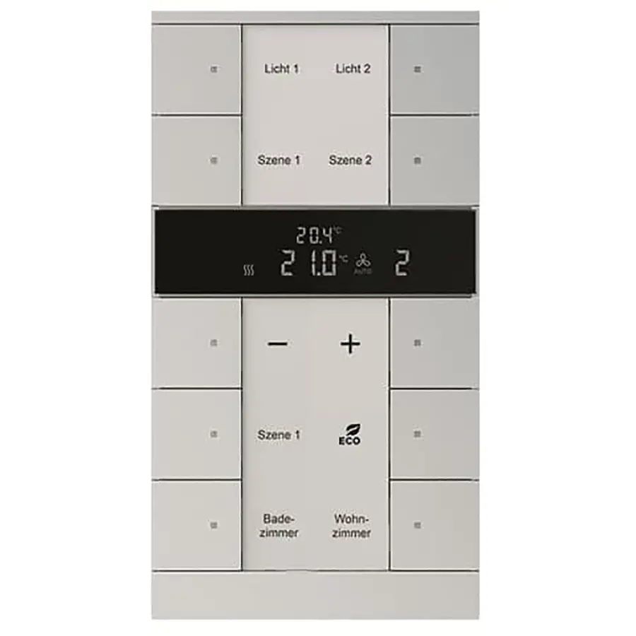 Busch-Jaeger HVAC- sensor-Slave KNX - ClimaEco Alu zilver 10f CE (SBS/U10.0.11-83)