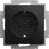 Busch-Jaeger wandcontactdoos randaarde kindveilig cpl steplight inbouw Balance SI zwart mat (20 EUCBLI-915)