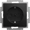 Busch-Jaeger wandcontactdoos randaarde cpl inbouw Balance SI zwart mat (20 EUCR-915)