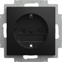 Busch-Jaeger wandcontactdoos randaarde cpl inbouw Balance SI zwart mat (20 EUCR-915)