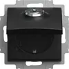 Busch-Jaeger wandcontactdoos randaarde cpl kd+eenheidsslot inb Balance SI zwart mat (20 EUKBSL-915-101)