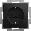 Busch-Jaeger wandcontactdoos randaarde kindveilig cpl inbouw Balance SI zwart mat (20 EURB-915)