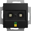 Busch-Jaeger aardingscontactdoos cpl 2v inb Balance SI zwart mat (2095 UC-915)