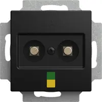 Busch-Jaeger aardingscontactdoos cpl 2v inb Balance SI zwart mat (2095 UC-915)