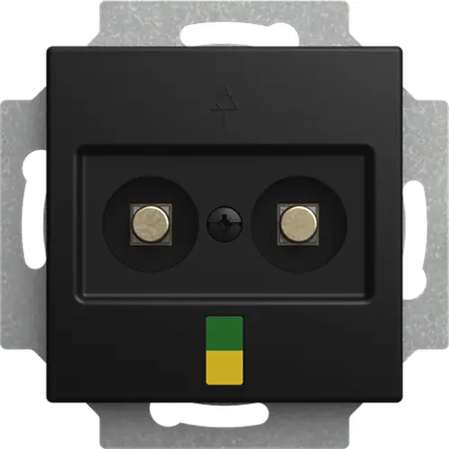 Busch-Jaeger aardingscontactdoos cpl 2v inb Balance SI zwart mat (2095 UC-915)