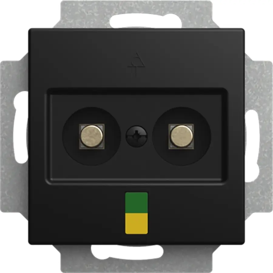 Busch-Jaeger aardingscontactdoos cpl 2v inb Balance SI zwart mat (2095 UC-915)