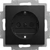 Busch-Jaeger wandcontactdoos randaarde kindveilig cpl schroef inbouw Balance SI zwart mat (23 EUCB-915)