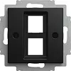 Busch-Jaeger cpl 2 x MJ 216000-2/216005-4 Balance SI zwart mat (2561-02-915)