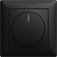 Busch-Jaeger complete set draaidimmer 6523 Balance SI zwart mat (6523 UJ-915-102)