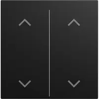 Busch-Jaeger cpl v 2v wip omhoog/omlaag symbool Balance SI zwart mat (LFAW/A.2.55.11-915)