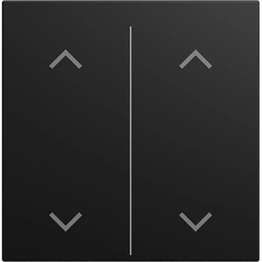 Busch-Jaeger cpl v 2v wip omhoog/omlaag symbool Balance SI zwart mat (LFAW/A.2.55.11-915)