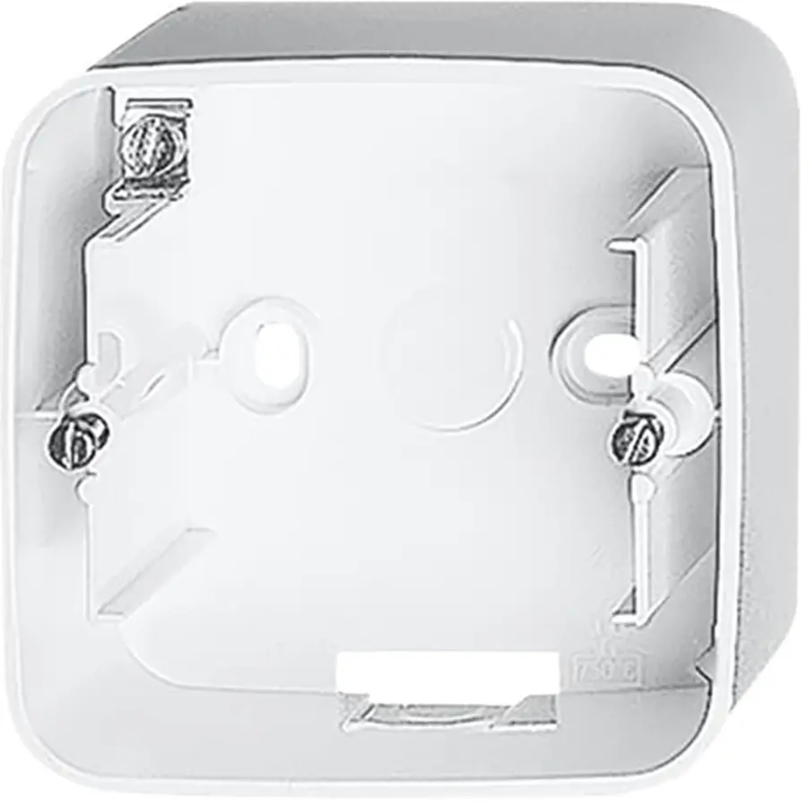 Busch-Jaeger opbouwbak 1-voudig Alpha Nea studiowit glans OP=OP (1701-24G)