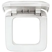 Busch-Jaeger afdekraam 1-voudig met klapdeksel Reflex SI wit (2518-214)