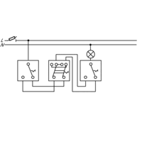 Busch-Jaeger kruisschakelaar (2000/7 US-506)