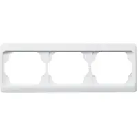 Busch-Jaeger afdekraam 3-voudig Horizontaal Alpha Exclusive studiowit glans OP=OP (1723 KA-24G)