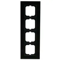 Busch-Jaeger afdekraam 4-voudig Carat zwart glas (1724-825)