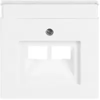 Busch-Jaeger centraalplaat RJ45 wandcontactdoos 2-voudig studiowit (1803-02-84)