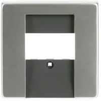 Busch-Jaeger centraalplaat USB / luidspreker Pure Stainless Steel (1766-866)