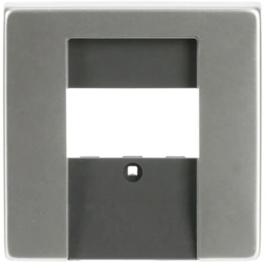 Busch-Jaeger centraalplaat USB / luidspreker Pure Stainless Steel (1766-866)