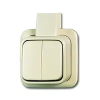 Busch-Jaeger serieschakelaar K/P-25 opbouw AP plus creme (2601/5 APJ)