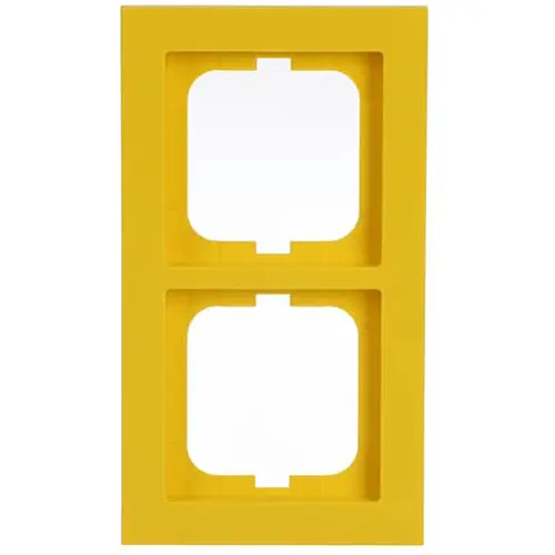 Busch-Jaeger afdekraam 2-voudig Axcent geel (1722-285)
