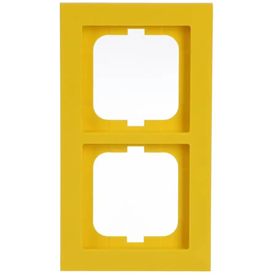 Busch-Jaeger afdekraam 2-voudig Axcent geel (1722-285)