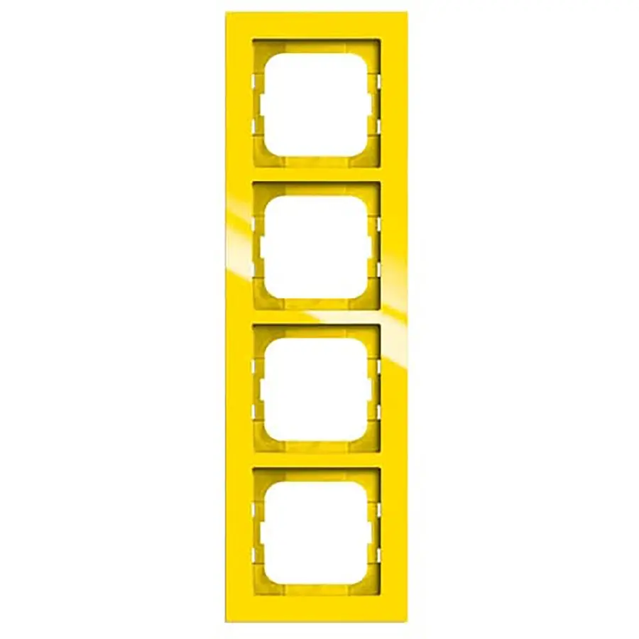 Busch-Jaeger afdekraam 4-voudig Axcent geel (1724-285)