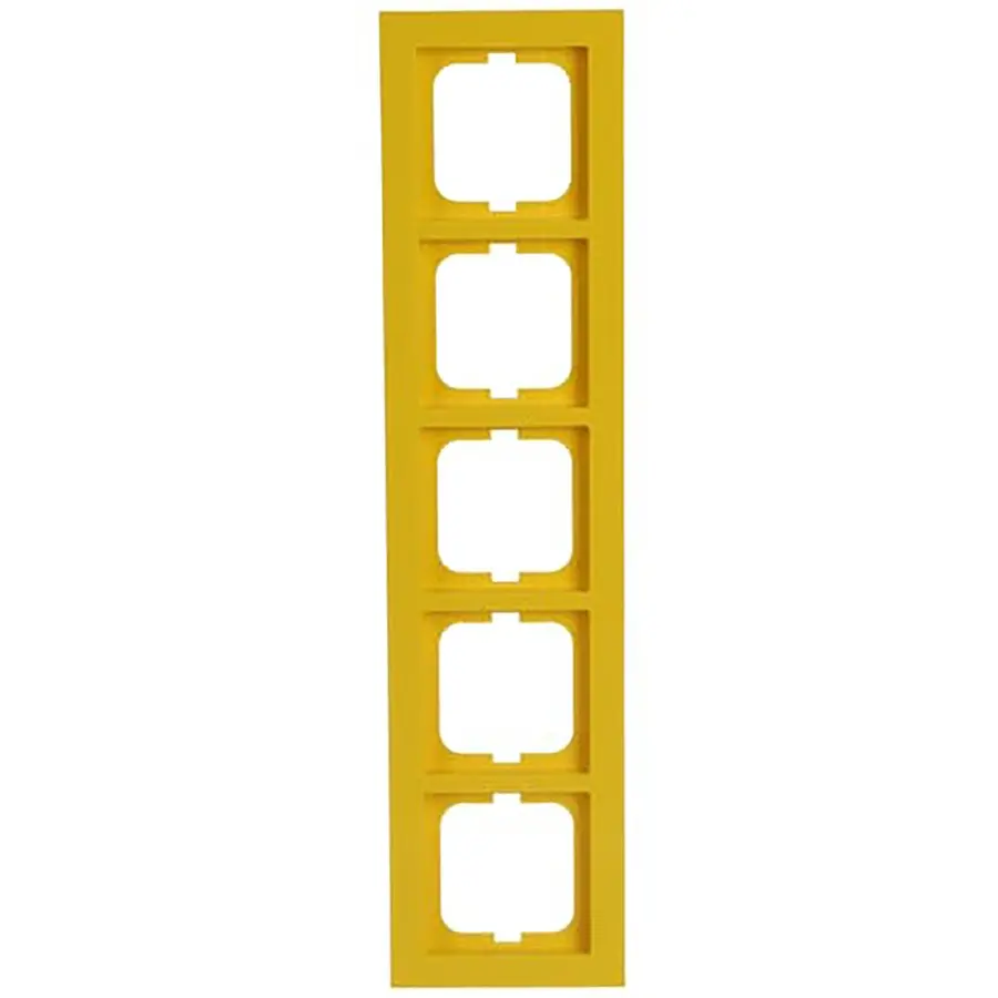Busch-Jaeger afdekraam 5-voudig Axcent geel (1725-285)