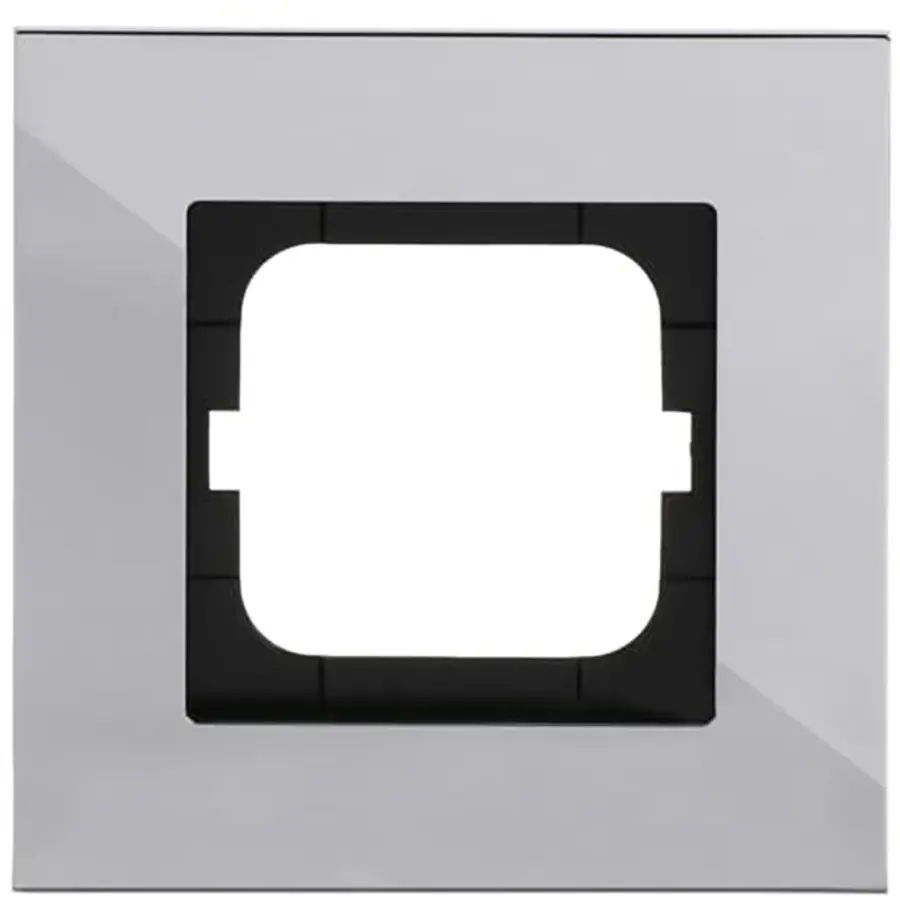 Busch-Jaeger afdekraam 1-voudig Carat chroom (1721-826-101)