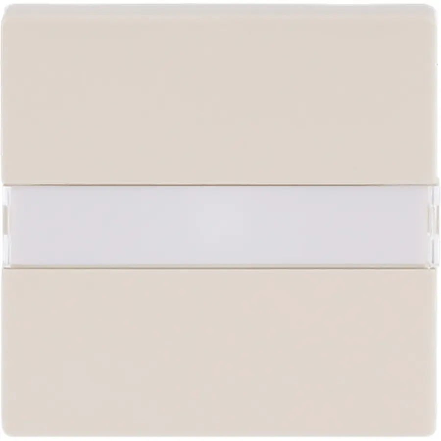 Busch-Jaeger schakelwip met tekstkader en controlelicht Future Linear creme (1764 NLI-82)