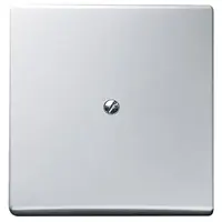 Busch-Jaeger blindplaat incl. draagframe IP44 aluzilver (2138-33)