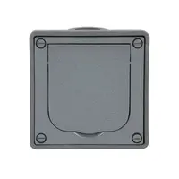 Busch-Jaeger inbouwbehuizing met RA wcd en klapdeksel 86 x 86 x 58 mm voor wandmontage (20 EFDB2)