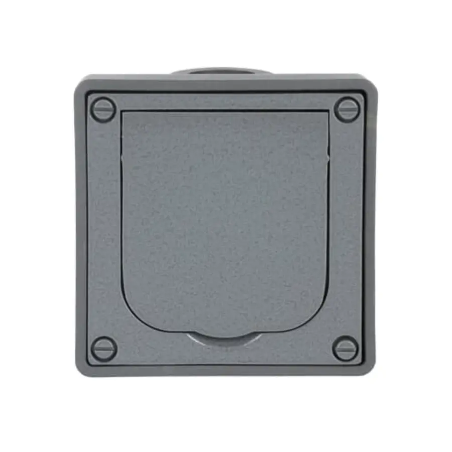 Busch-Jaeger inbouwbehuizing met RA wcd en klapdeksel 86 x 86 x 58 mm voor wandmontage (20 EFDB2)