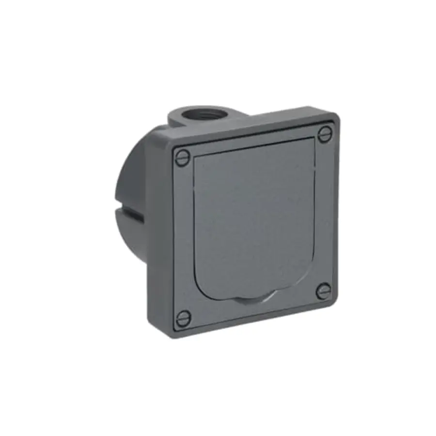 Busch-Jaeger inbouwbehuizing met RA wcd en klapdeksel 86 x 86 x 58 mm voor wandmontage (20 EFDB2)