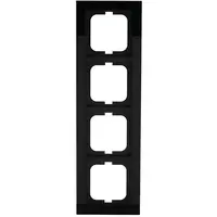 Busch-Jaeger afdekraam 4-voudig Axcent zwart (1724-281)