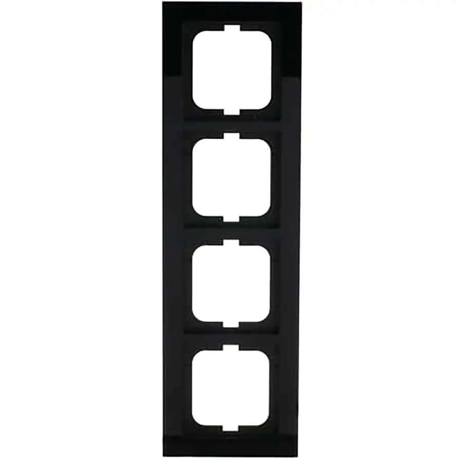 Busch-Jaeger afdekraam 4-voudig Axcent zwart (1724-281)