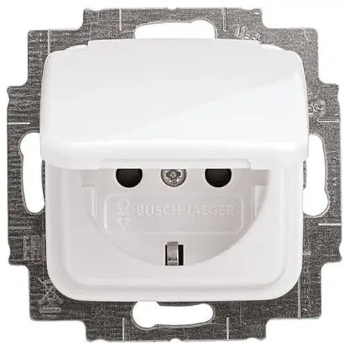 Busch-Jaeger wandcontactdoos randaarde kindveilig klapdeksel Reflex SI (20 EUKB-214) Busch-Jaeger wandcontactdoos randaarde kindveilig klapdeksel Reflex SI (20 EUKB-214)