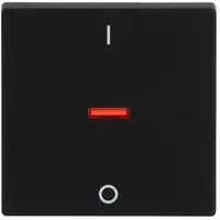 Busch-Jaeger schakelwip controlevenster rood 2-polig en 3-polig Future Linear zwart mat (1788-885)