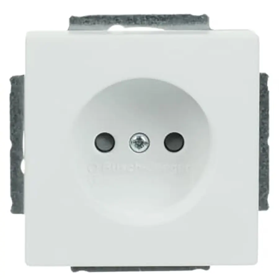 Busch-Jaeger wandcontactdoos zonder randaarde Future Linear studiowit mat (2300 UCRKS-884-503)