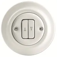 Busch-Jaeger jaloezie-impulsdrukker 1-polig porselein Decento (2022/4 UJ-64)