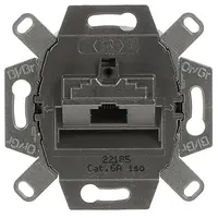 Busch-Jaeger RJ45 data wandcontactdoos CAT6A 1-voudig (0218/11-101)
