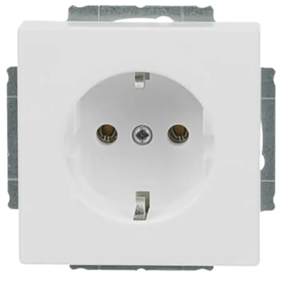 Busch-Jaeger wandcontactdoos randaarde Future Linear studiowit mat (20 EUCR-884-503)