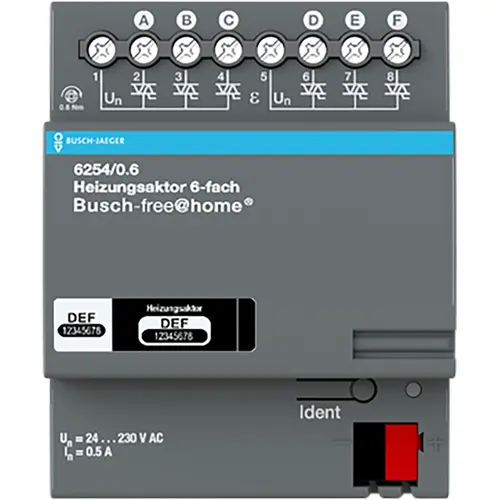 Busch-Jaeger verw actor 6v 230v dra fh (6254/0.6) Busch-Jaeger verw actor 6v 230v dra fh (6254/0.6)