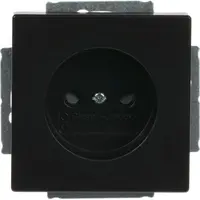 Busch-Jaeger wandcontactdoos zonder randaarde Future linear zwart mat (2300 UCRKS-885-503)