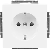 Busch-Jaeger wandcontactdoos randaarde kindveilig Future Linear studiowit glans (20 EUCRB-84)