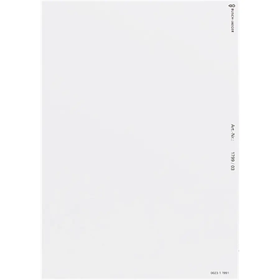 Busch-Jaeger welcome folie (1799/03)